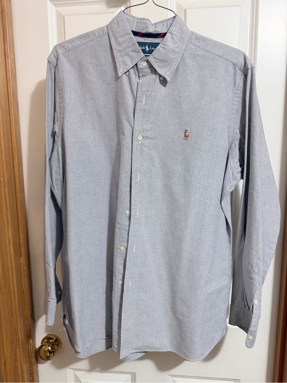 Polo by Ralph Lauren Light Gray Button-Down Dress Shirt